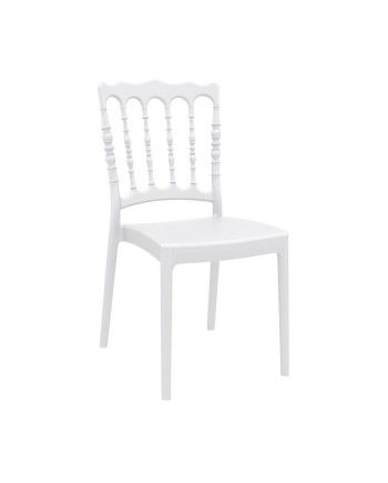 Chaise NAPOLEON Fixe Blanche - Extérieur