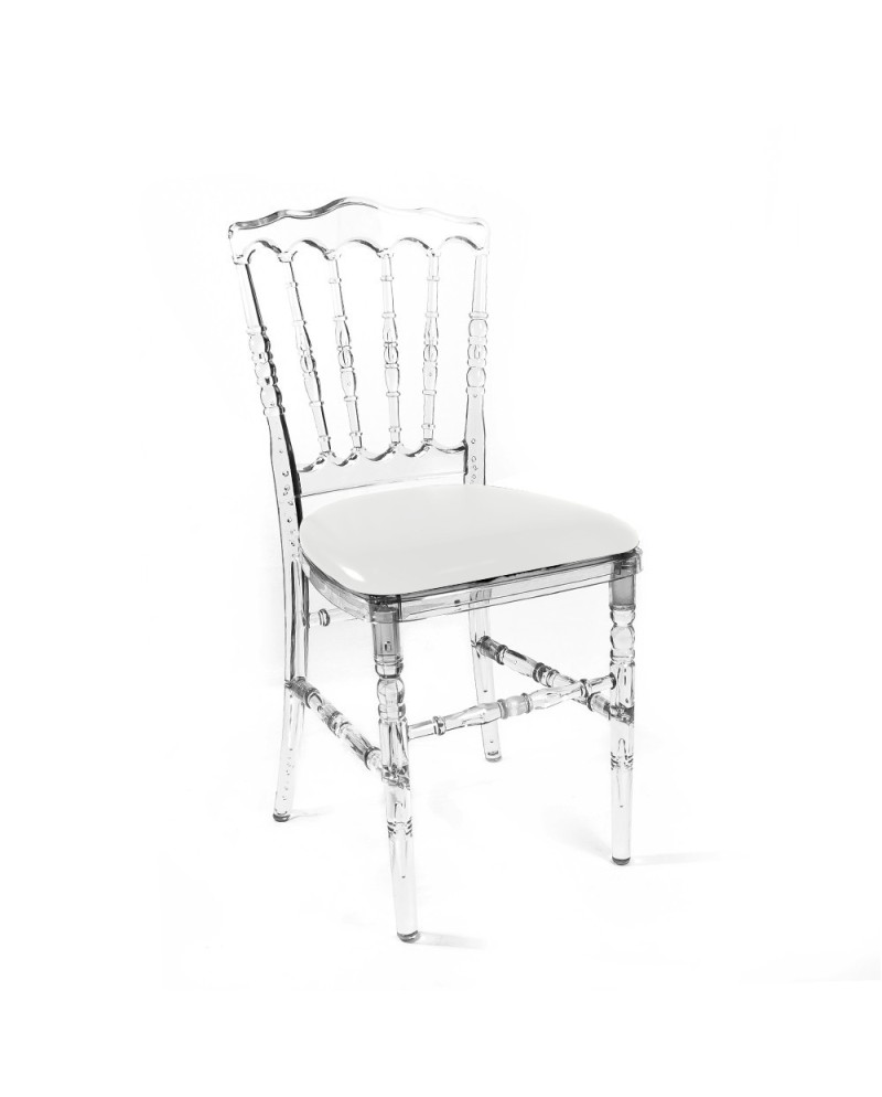 Chaise NAPOLEON CRISTAL - BLANCHE