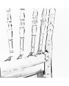 Chaise NAPOLEON CRISTAL - BLANCHE