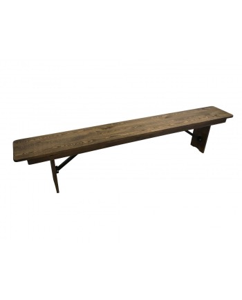 Banc HERITAGE bois brut 213x30,5cm