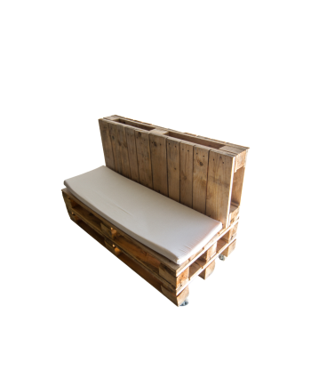 Ensemble PALETTE - 2 Canapé + 1 table basse + coussins