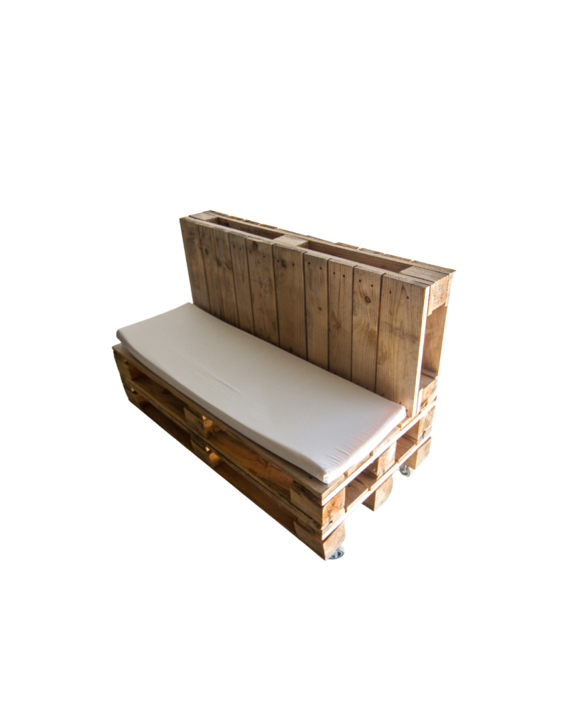 Ensemble PALETTE - 2 Canapé + 1 table basse + coussins