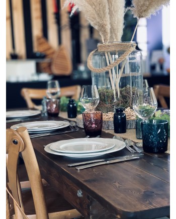 Table bois brut HERITAGE 213x102cm
