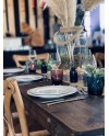 Table bois brut HERITAGE 213x102cm