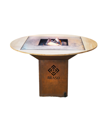 Plan de travail en bois BRASO diam 150cm