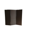 Paravent tryptique résine tressée marron foncé (3x 0.75cm) x 200cm