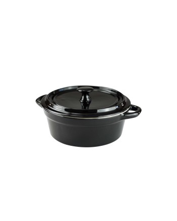 Cocotte en grès Noire 500ml (avec couvercle)