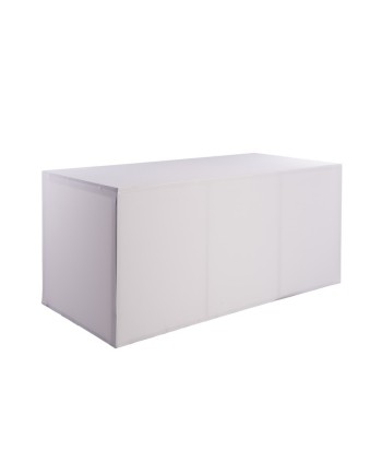 Housse TANGO BLANCHE ouverture arrière  300gr + velcro (Utilisation interdite : bougies, scintillants et feutres)