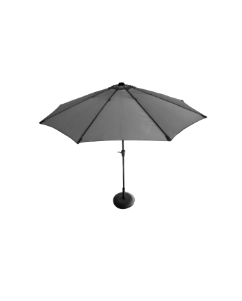 Parasol Gris rond diam 3m + pied + lestage 35kg