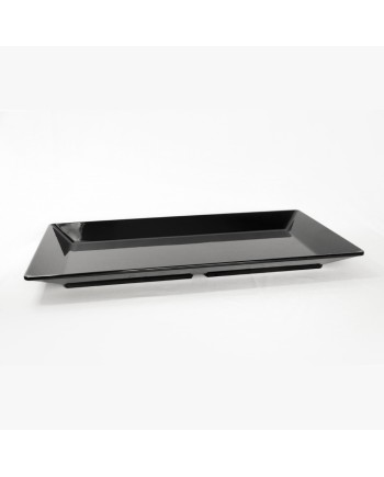 Plat de service rectangle MING NOIR 60x32x5cm