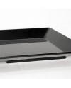 Plat de service rectangle MING NOIR 60x32x5cm