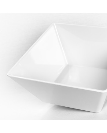 Saladier blanc carré MING 25x25x11cm