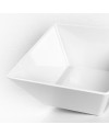 Saladier blanc carré MING 25x25x11cm