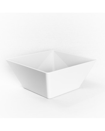Saladier blanc carré MING 25x25x11cm