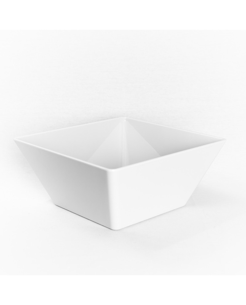 Saladier blanc carré MING 25x25x11cm