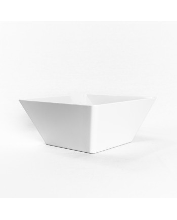 Saladier blanc carré MING 25x25x11cm