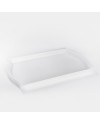 Plateau de service blanc rectangle
