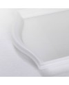 Plateau de service blanc rectangle