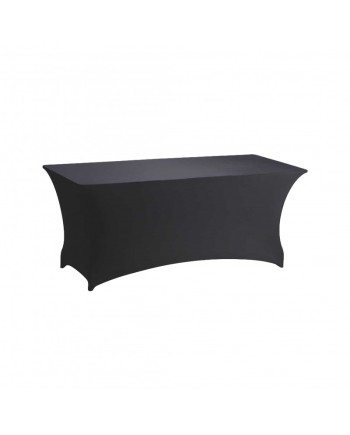Housse Buffet Lycra NOIRE 183 x 76cm h 95cm
