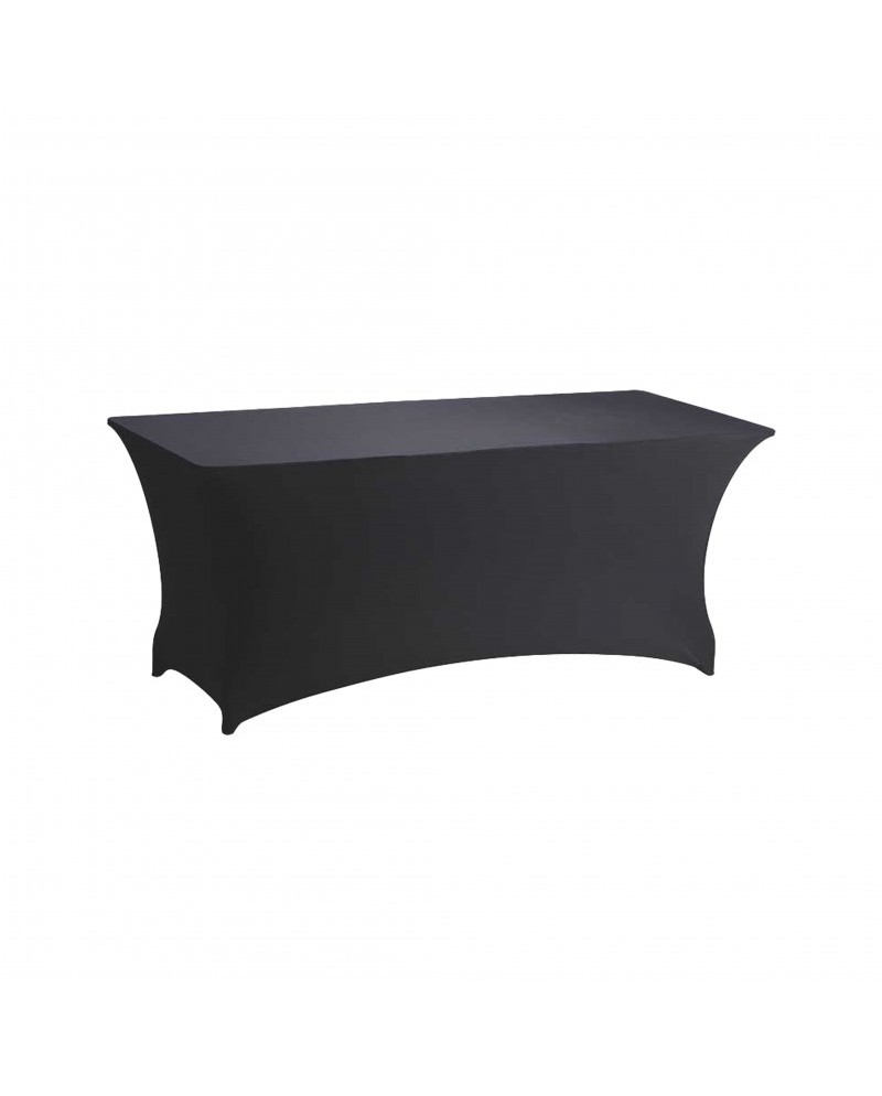 Housse Buffet Lycra NOIRE 183 x 76cm h 95cm