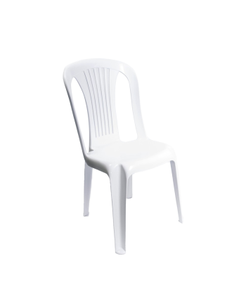 Chaise GALA - Blanche empilable extérieur
